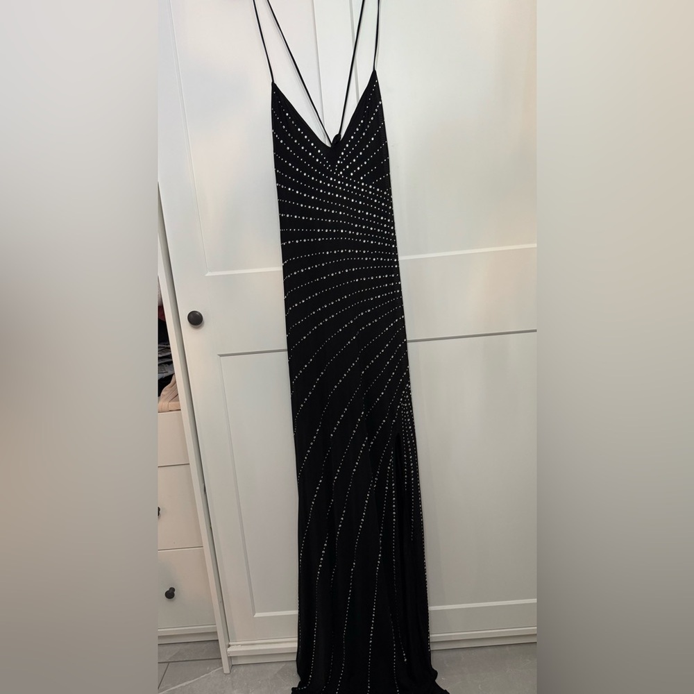 Beaded gown.